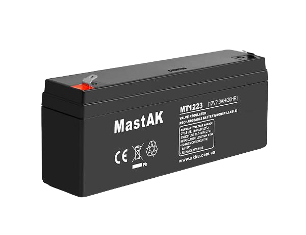 Акумулятор MASTAK MT1223 12V 2,3 Ah (185242)